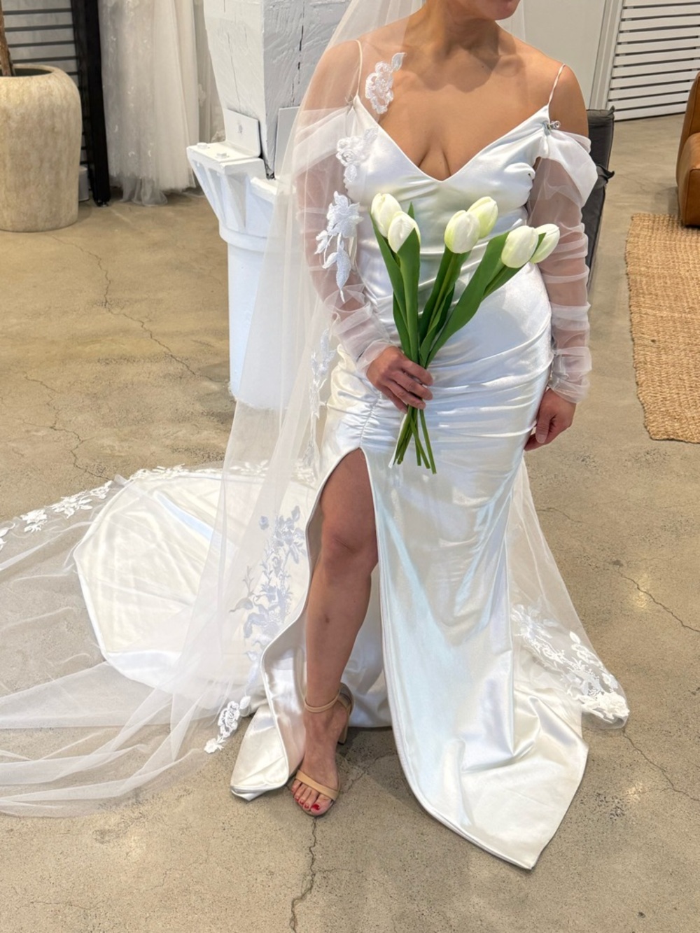 Grace Loves Lace “Zsa Zsa” Wedding Gown or Reception Dress- NEW/NEVER WORN - Picture 9 of 11